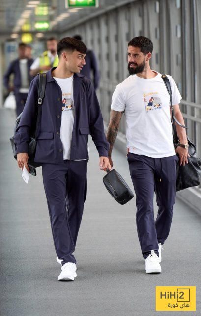 صور.. منتخب إسبانيا يطير إلى ميونخ قبل لقاء البرتغال