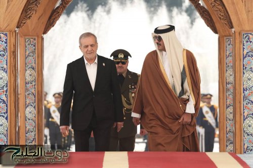 أمير قطر يتلقى رسالة من الرئيس الإيراني