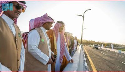 أمير منطقة حائل يفتتح مشروع جسر السمراء