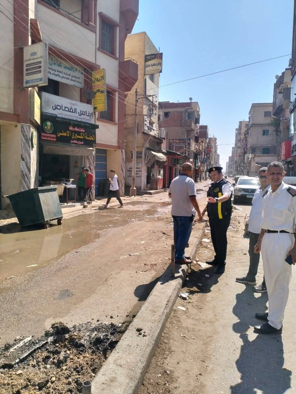 مياه الغربية ترفع حالة الطوارئ بعد كسر في خط طرد ببسيون