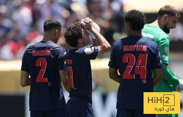 احصائيات نصف ساعة من لقاء باريس سان جيرمان وبوتافوغو