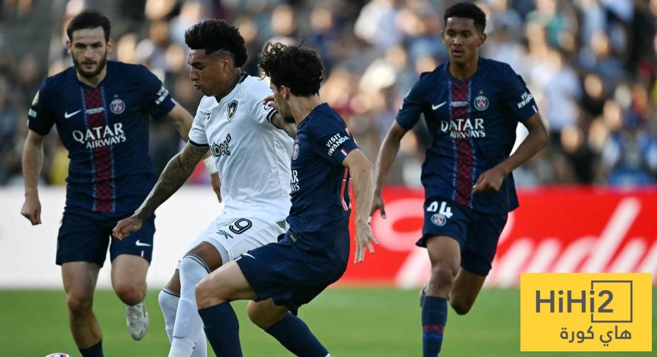 تقييم لاعبي بوتافوغو أمام باريس سان جيرمان في الشوط الأول