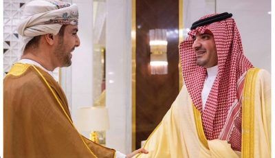 الأمير عبدالعزيز بن سعود يستقبل سفير سلطنة عمان المعيّن حديثًا لدى المملكة