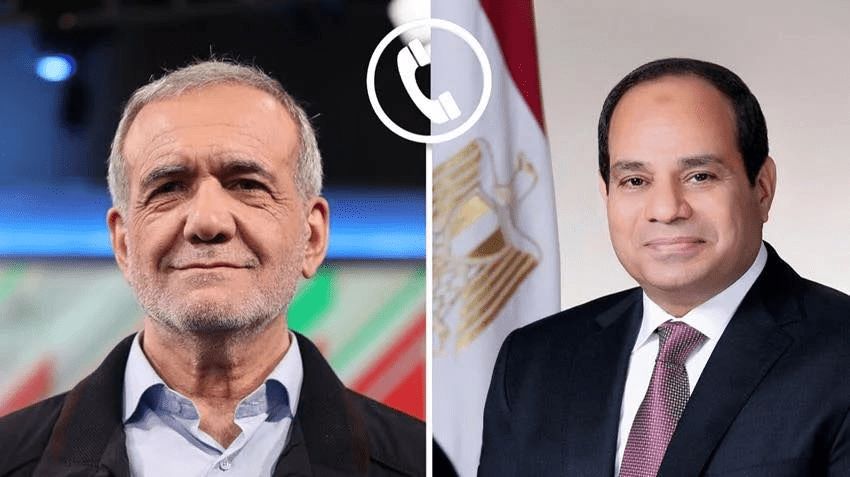 الرئيس السيسي لنظيره الإيراني: رفض مصر كامل للتصعيد…