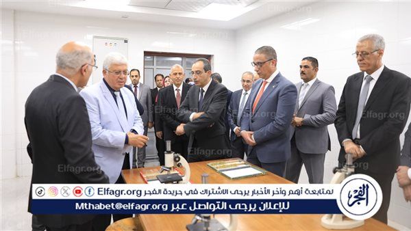 وزير التعليم العالي ومحافظ الفيوم ورئيس جامعة الفيوم يتفقدون مقر جامعة الفيوم الأهلية