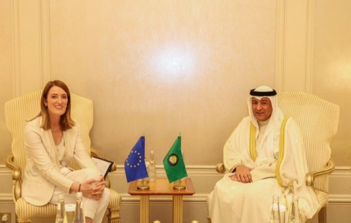 عاجل: الأمين العام لمجلس التعاون يبحث مع رئيسة البرلمان الأوروبي آخر المستجدات في المنطقة
