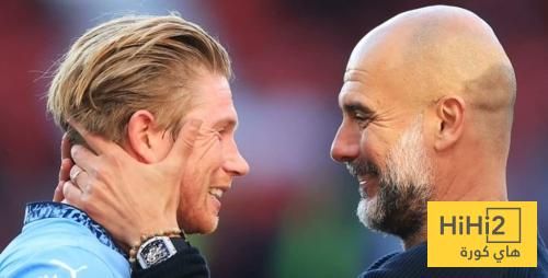 عاجل: تعليق غوارديولا على انتقال دي بروين لنابولي