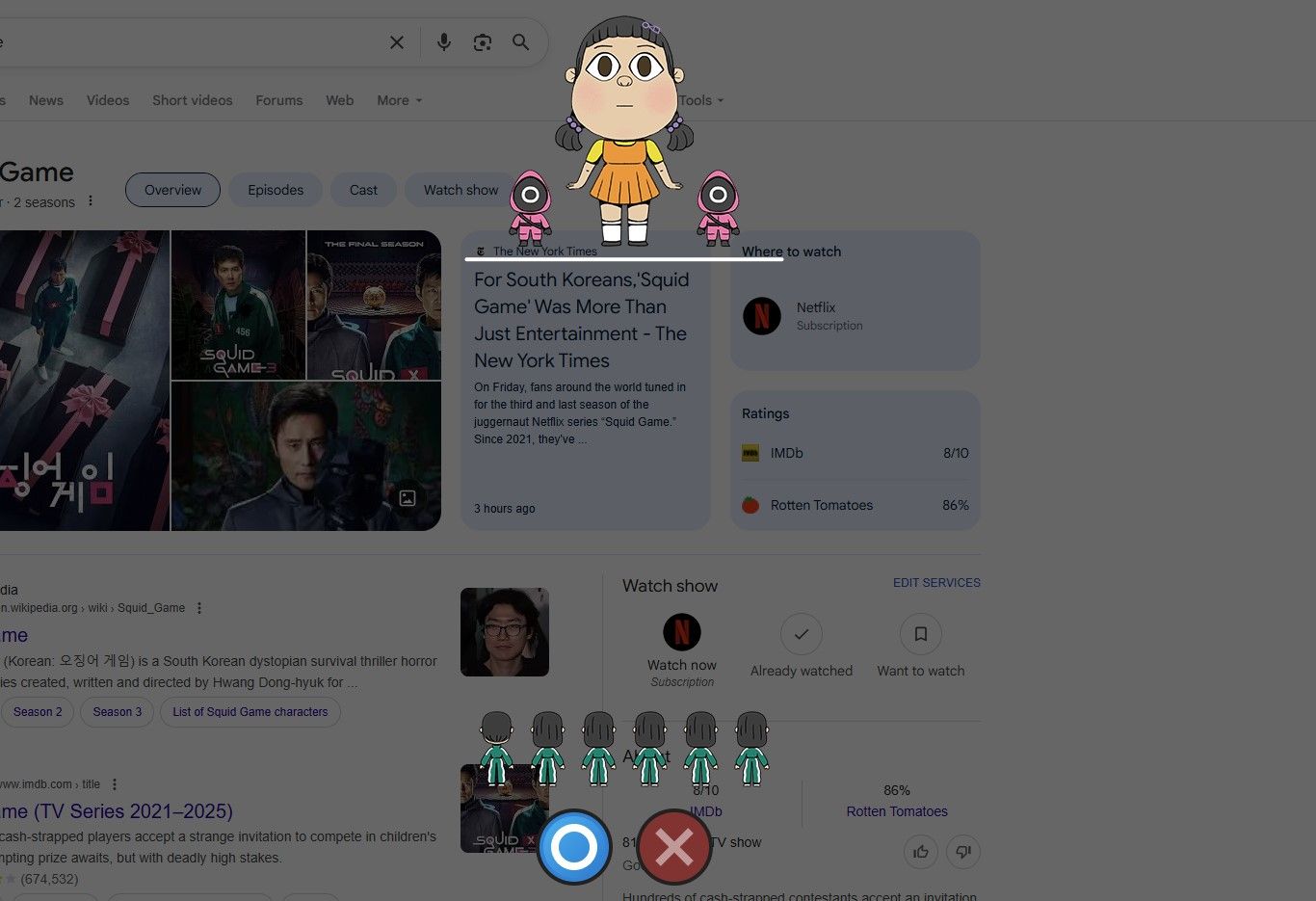 عاجل: “جوجل” يحتفي بـ Squid Game.. كيف تلعب “لعبة الحبار”؟