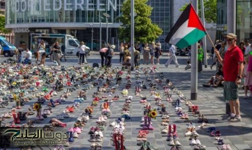 وقفة في هولندا لإحياء ذكرى أطفال غزة - صور