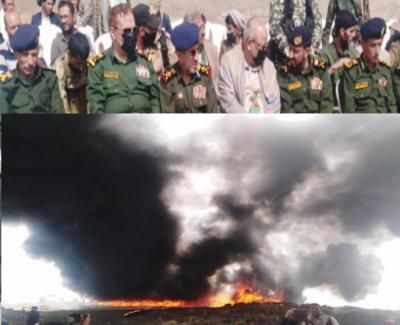 أخبار اليمن : إتلاف كميات كبيرة من المخدرات بصنعاء