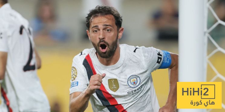 عاجل: أرقام برناردو سيلفا في الشوط الأول ضد الهلال