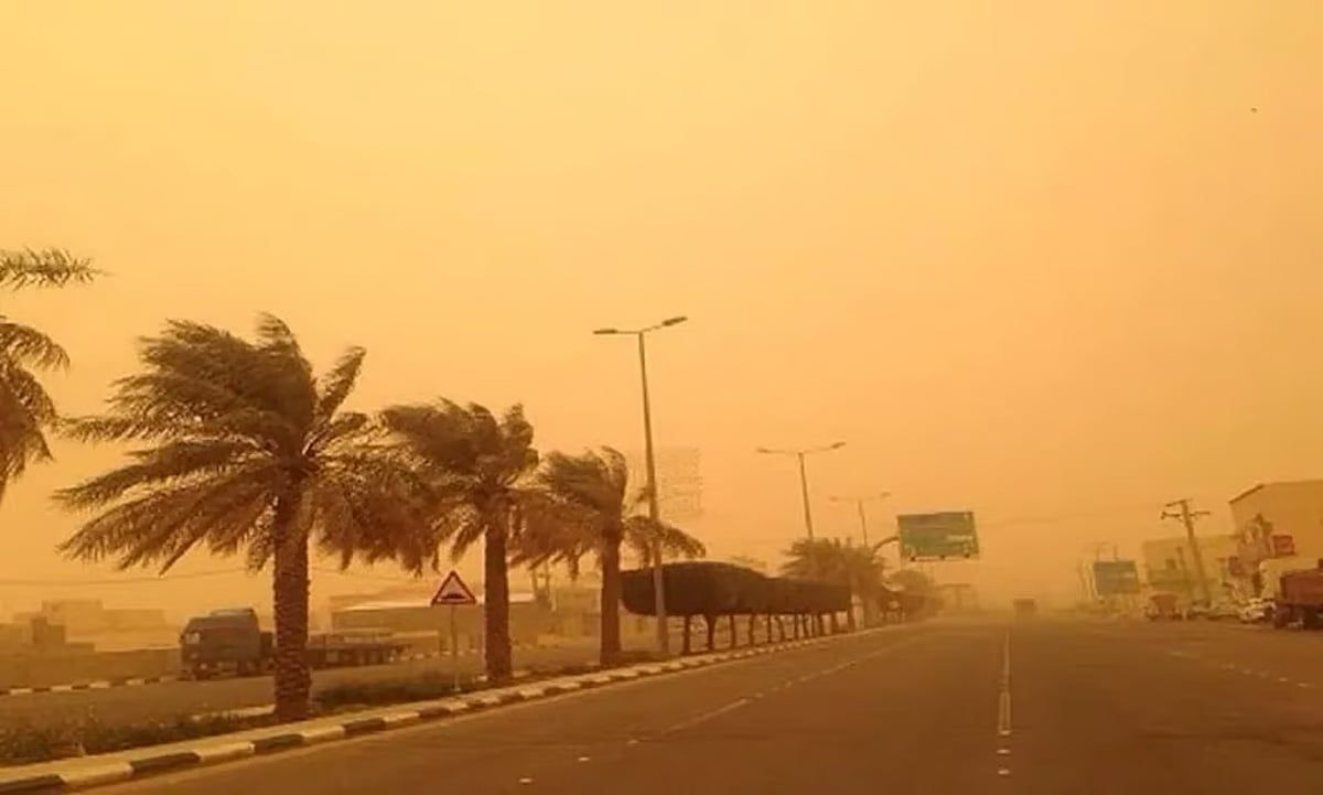 عاجل: رياح نشطة وأتربة مثارة على منطقة نجران