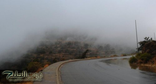 رؤية ضبابية بسبب الأتربة في منطقة الباحة