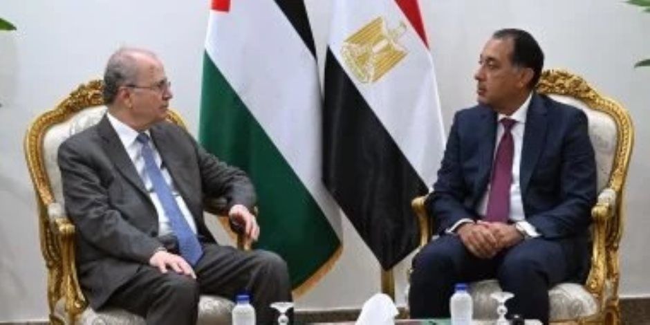 رئيس الوزراء يستقبل نظيره الفلسطينى ويؤكد موقف مصر الثابت تجاه القضية الفلسطينية