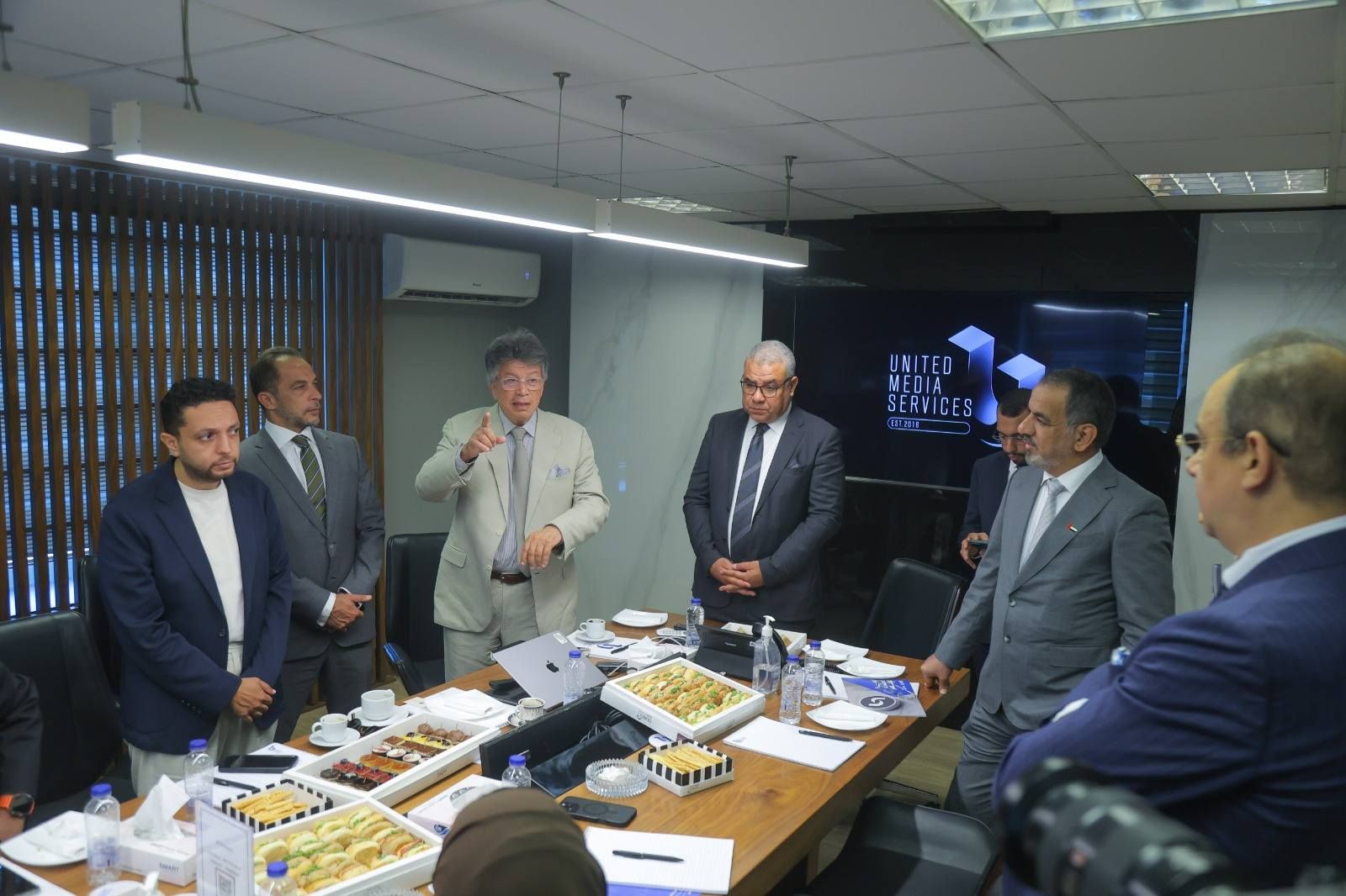 الشركة المتحدة تستقبل وفداً رفيع المستوى من المكتب الوطني للإعلام بالإمارات