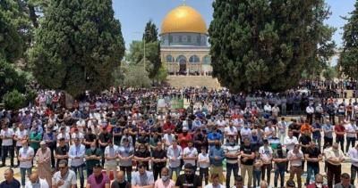 40 ألفاً أدوا صلاة الجمعة بالاقصى