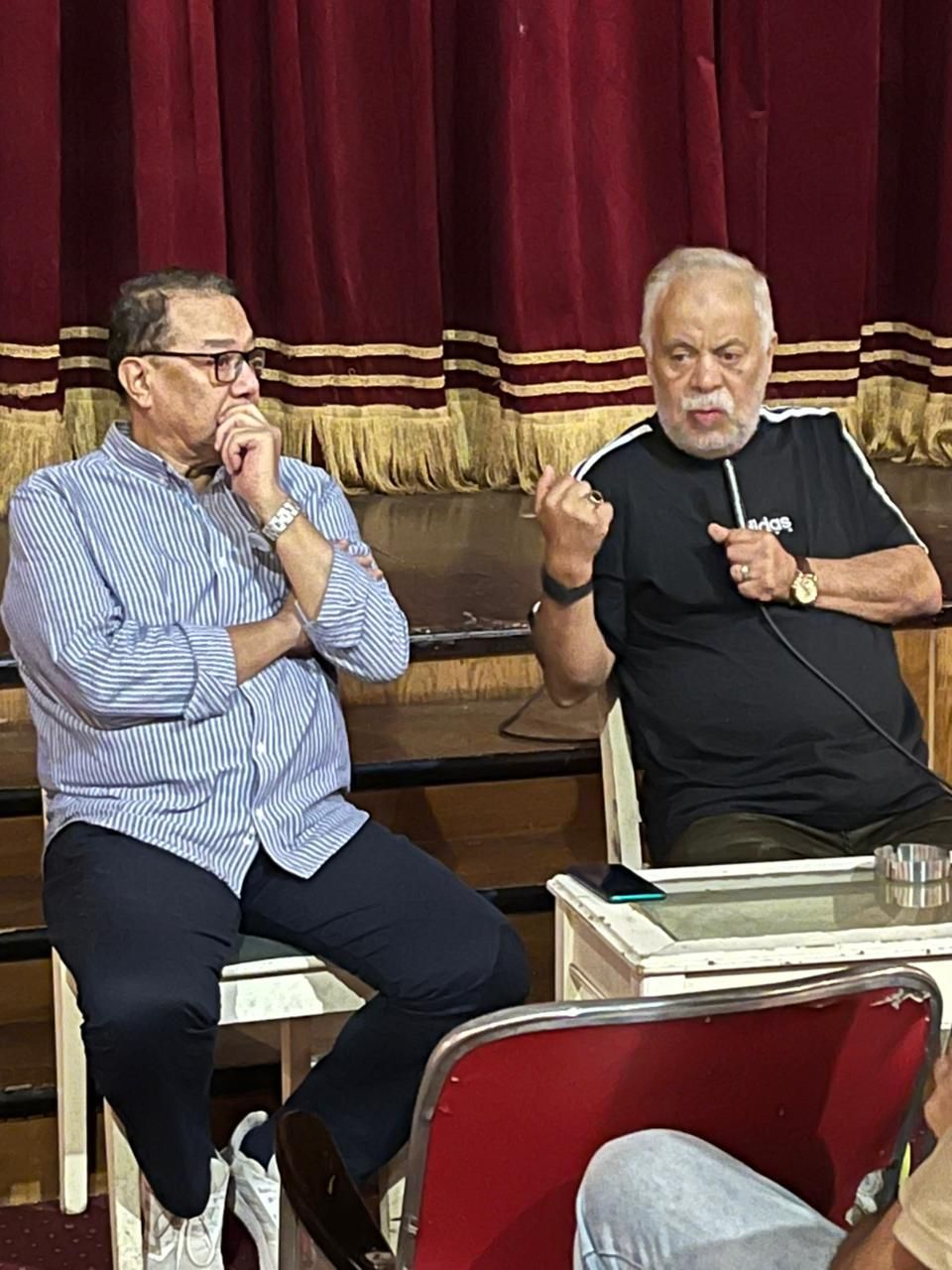 أشرف زكي في لقاء مؤثر مع الفرق المستقلة: كلمة فشل ليست في قاموسنا (صور)