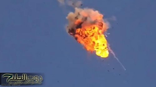 لحظة اعتراض الاحتلال لطائرة مسيرة في محيط مطار رامون .. فيديو