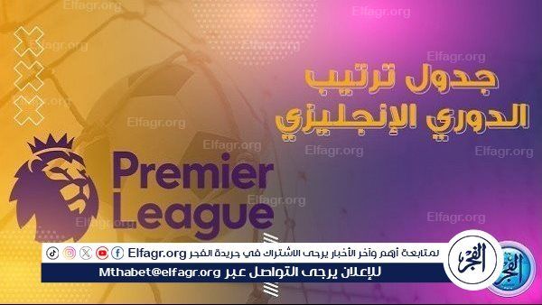 ترتيب الدوري الانجليزي 2025 قبل مباريات اليوم الأحد