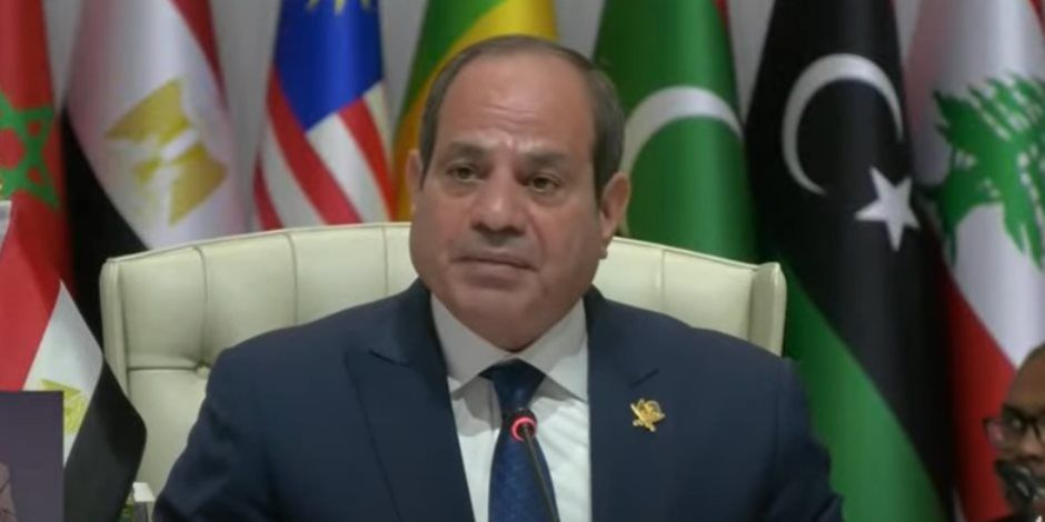 الرئيس السيسي: تهجير الفلسطينيين سيؤدي لتوسيع رقعة الصراع وزعزعة استقرار المنطقة