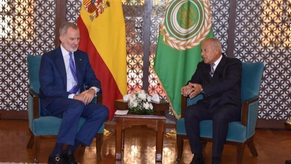الأمين العام لجامعة الدول العربية يستقبل ملك إسبانيا ويعبر عن التقدير لمواقف مدريد المبدئية من القضية الفلسطينية