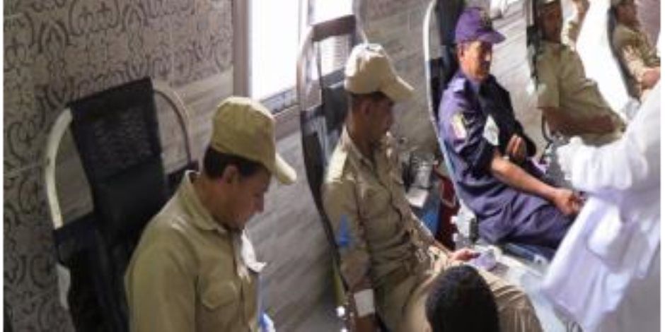 حملة للتبرع بالدم في مديرية أمن الشرقية