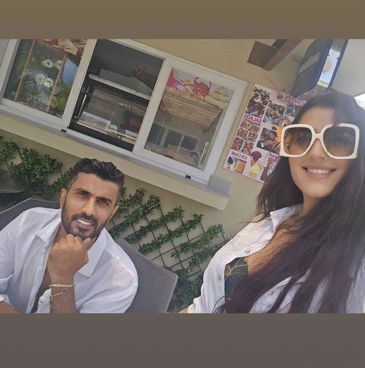 لقطة حب بين محمد سامي ومي عمر تشعل مواقع التواصل