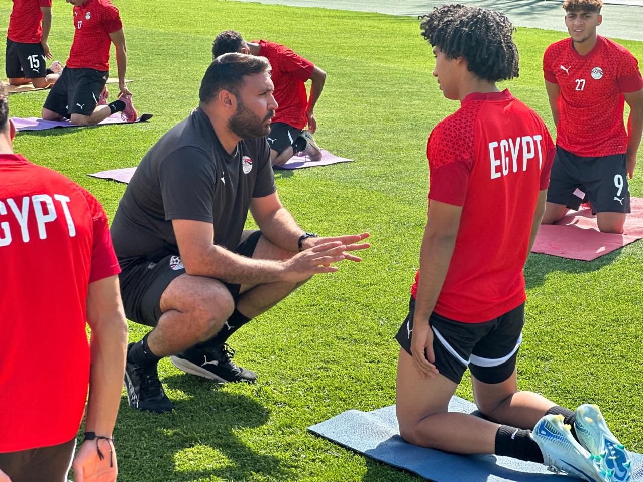 نشاط كبير في المران الرئيسي لمنتخب الشباب قبل لقاء اليابان فى كأس العالم