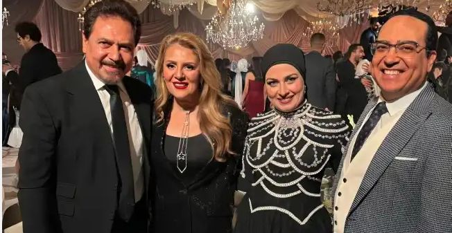 عاجل - شاهد صور نجوم الفن يزينون حفل زفاف نجل الفنان بيومي فؤاد "ليلة استثنائية"