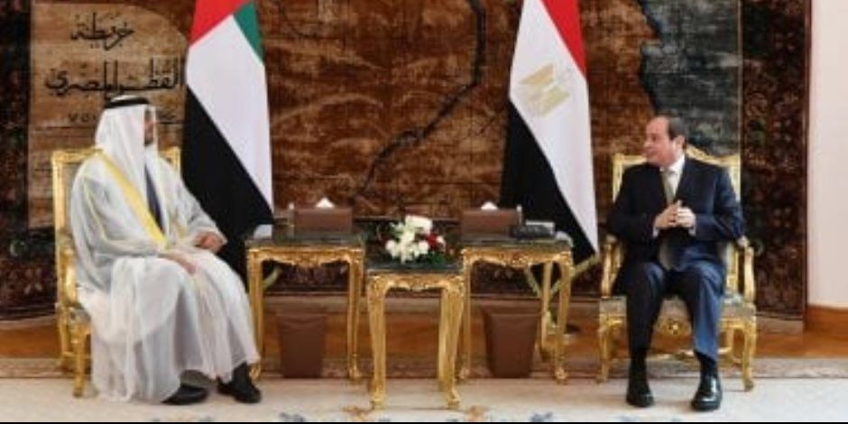 رئيس الإمارات يشيد بالجهود المبذولة لتعزيز بيئة الأعمال وجذب الاستثمارات فى مصر