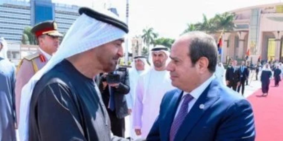 زيارة أخوية ومباحثات مهمة بين الرئيس السيسى والشيخ محمد بن زايد فى القاهرة.. فيديو
