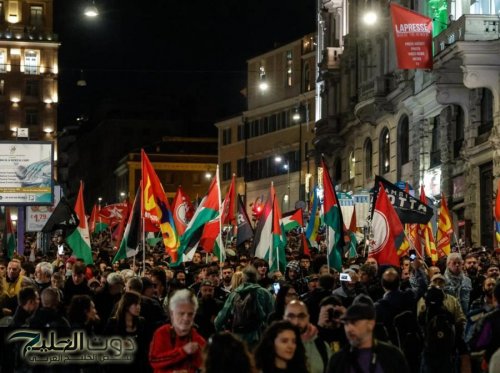إيطاليا: مظاهرات حاشدة احتجاجا على اعتراض أسطول الصمود