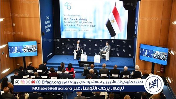 وزير الخارجية يشارك في جلسة حوارية بالمعهد الفرنسي للعلاقات الدولية في باريس