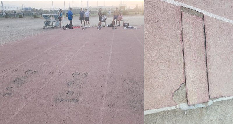 مطالب بتغيير مضمار ألعاب القوى الفرعي بمجمع السلطان قابوس الرياضي ببوشر