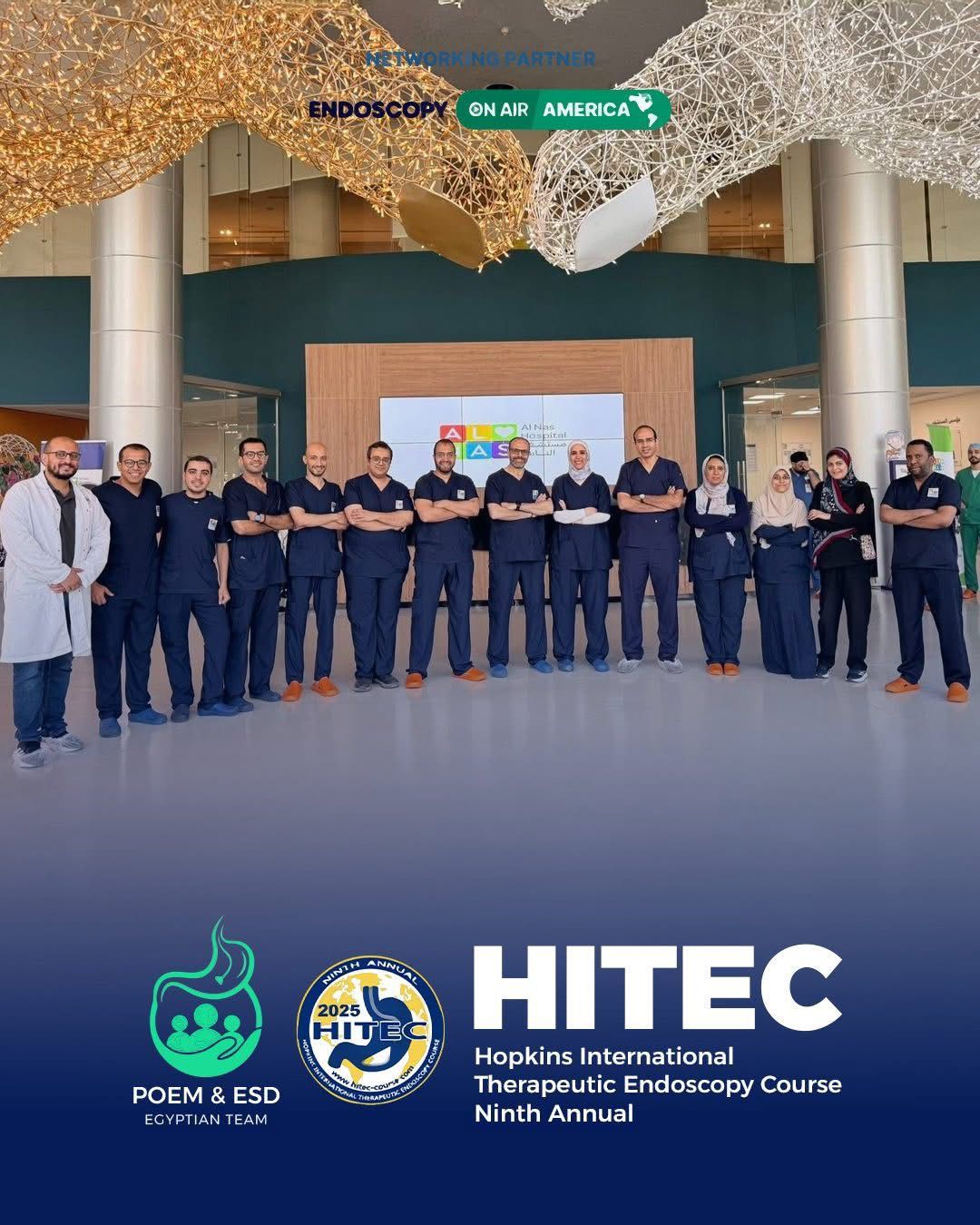 ممثلًا عن إفريقيا والشرق الأوسط.. مستشفى الناس يشارك بفريق طبي في مؤتمر HITEC 2025 العالمي لمناظير الجهاز الهضمي العلاجية المتقدمة