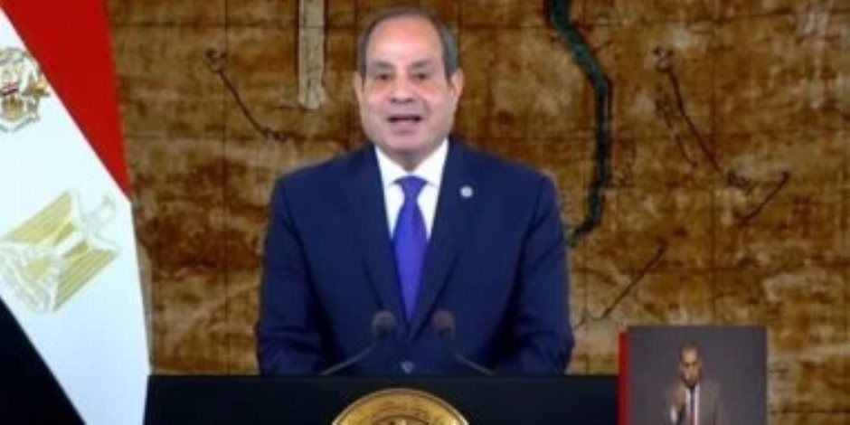 الرئيس السيسى: أوجه التحية للرئيس الأمريكى على مبادرته لوقف الحرب فى غزة