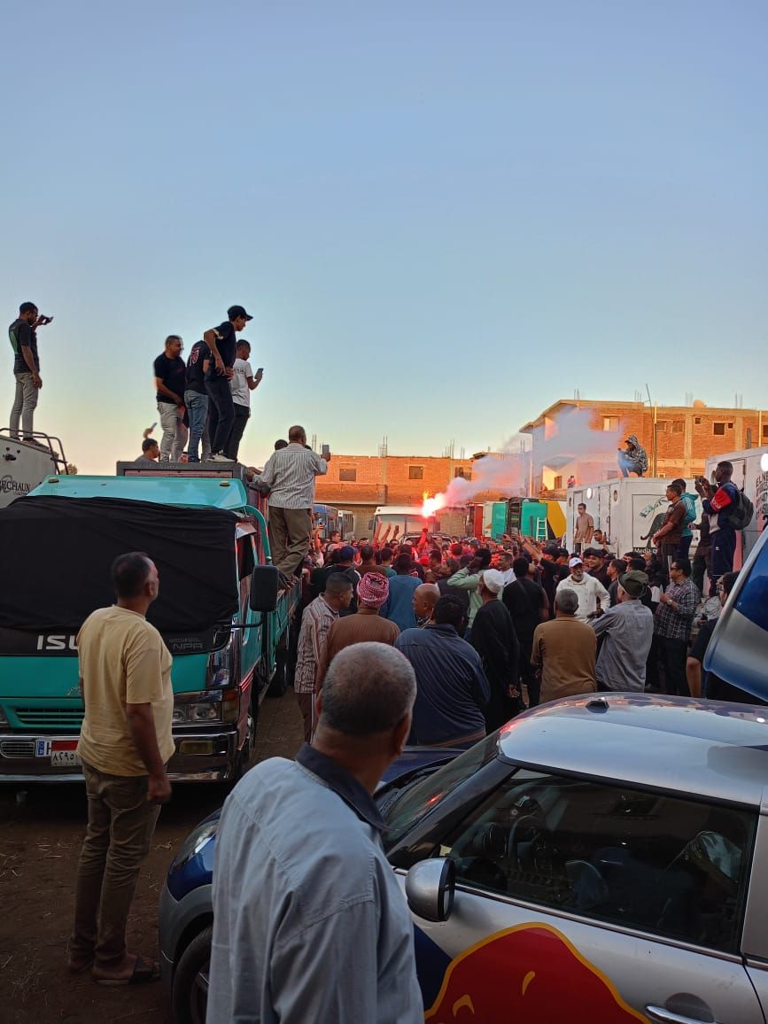 بالمزمار والشماريخ محمد رمضان يُودع تصوير فيلم أسد بالمنوفيه