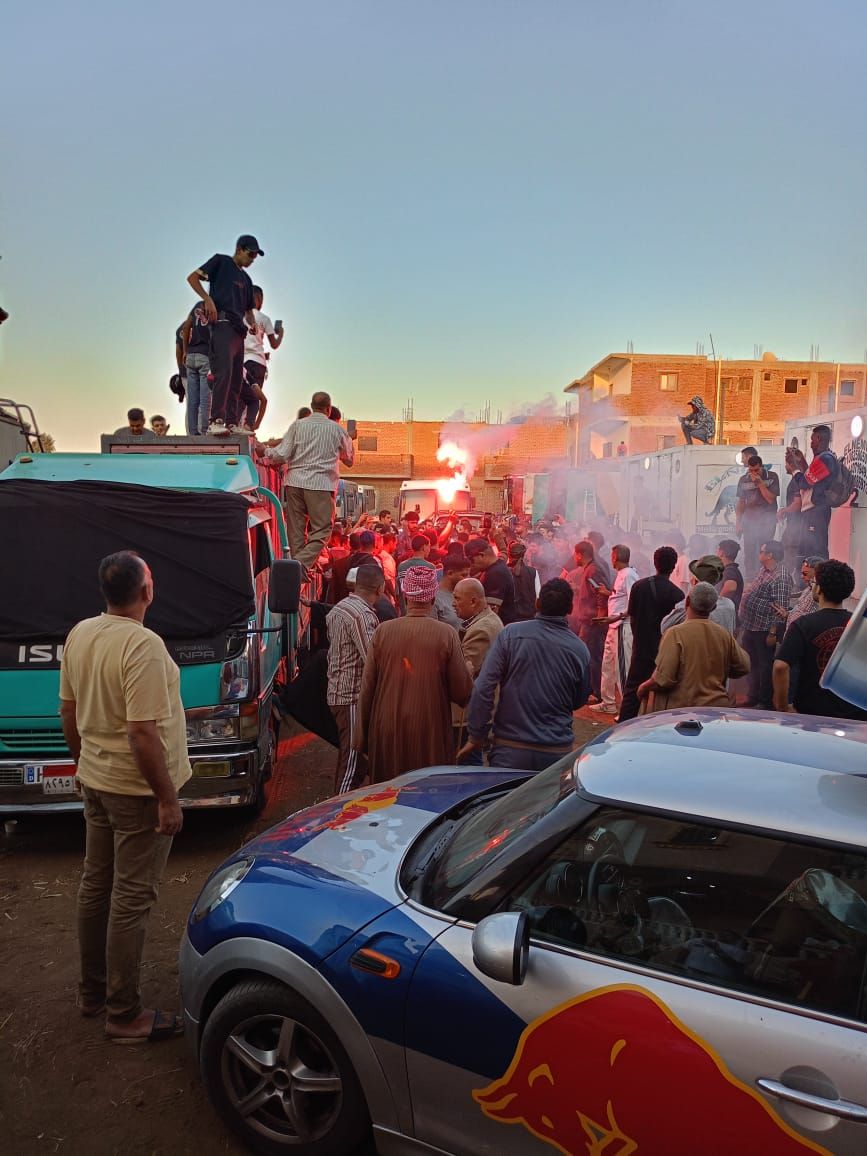 بالمزمار والشماريخ محمد رمضان يُودع تصوير فيلم أسد بالمنوفيه