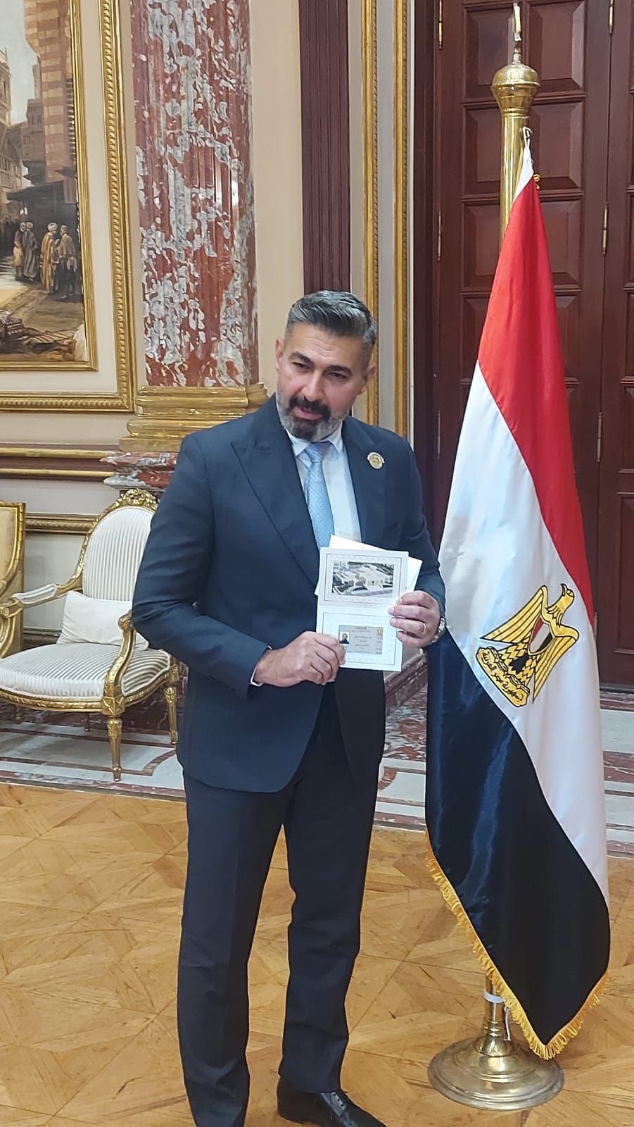 ياسر جلال لـ اليوم السابع بعد استلامه كارينة الشيوخ فخور بثقة الرئيس الغالية 3 ياسر جلال لـ اليوم السابع بعد استلامه كارينة الشيوخ فخور بثقة الرئيس الغالية 3