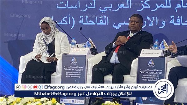 نائب وزير المياه بجنوب إفريقيا: 2.4 مليار شخص بلا مياه آمنة.. وعلينا مضاعفة الاستثمار في البنية التحتية