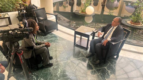 سلسلة لقاءات إعلامية لوزير الخارجية مع وسائل الإعلام الأجنبية لاستعراض جهود مصر في إنهاء الحرب في غزة