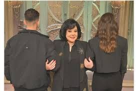 إسعاد يونس تستضيف هشام جمال وليلى زاهر في حوار تليفزيوني بعد الزواج