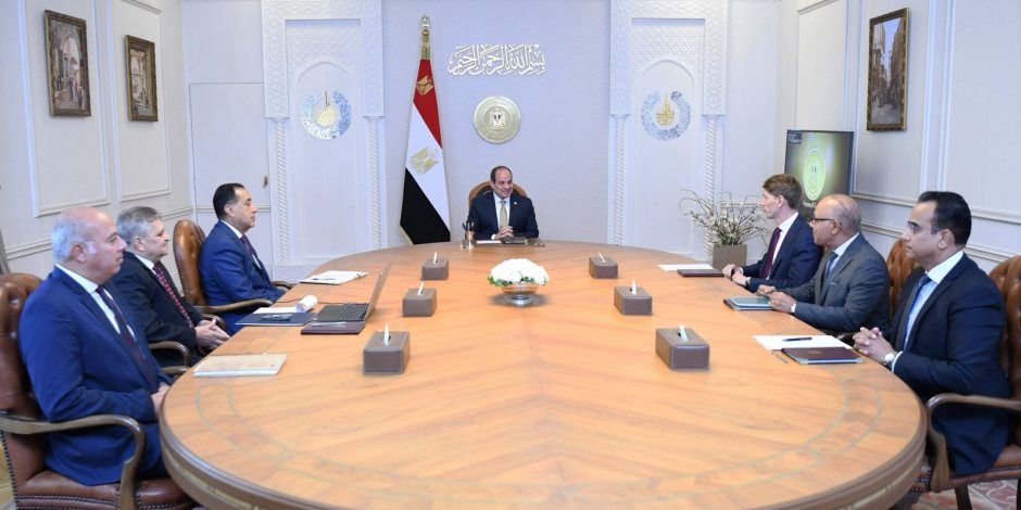 الرئيس السيسي يجتمع مع رئيس مجلس إدارة مجموعة «أيه بي موللر ميرسك»