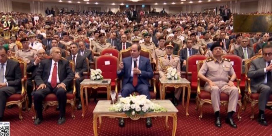 الرئيس السيسي: يد الله كانت موجودة مع مصر وحفظتها آخر 15 عاما