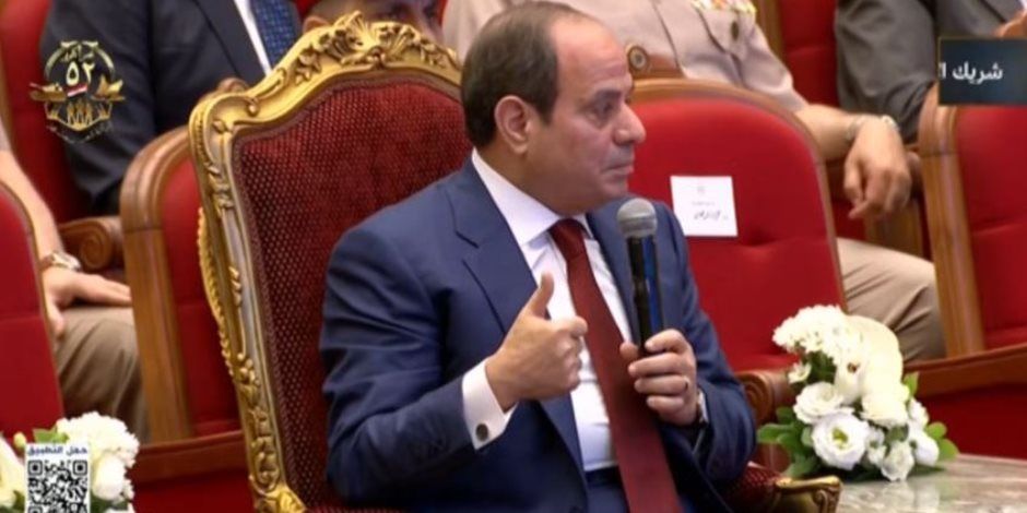الرئيس السيسي: متفائل جدا بحالنا دلوقتي
