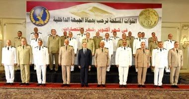 وزير الدفاع يستقبل اللواء محمود توفيق ووفد من قيادات الشرطة لتقديم التهنئة بمناسبة انتصارات أكتوبر