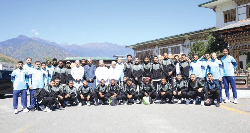 بعثة نادي الشباب تصل بوتان للمشاركة فـي تصفيات كأس التحدي الآسيوي لكرة القدم