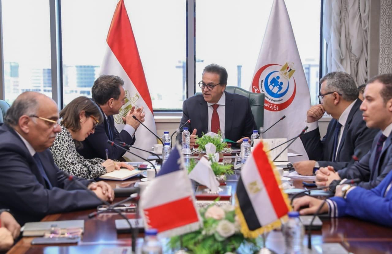 وزير الصحة يستقبل سفير فرنسا للاتفاق على تنفيذ خطة تقديم المساعدات لغزة
