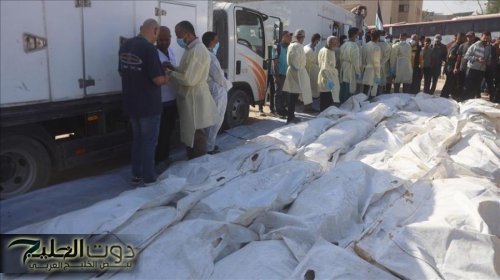 بدء دفن 54 جثمانا لفلسطينيين أعادتهم إسرائيل لغزة