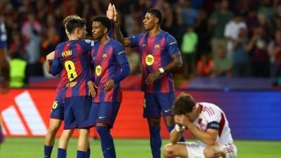 برشلونة يكتسح أولمبياكوس بسداسية